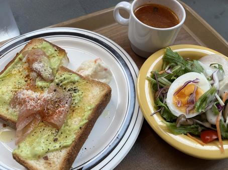 Photo, sandwich, toast, salad, 