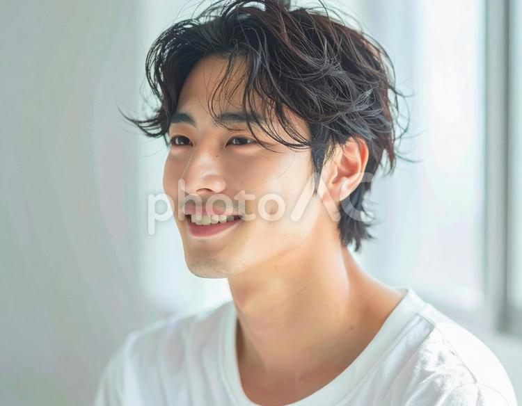 メンズファッション用モデルポートレート 男性,若い男性,青年の写真素材