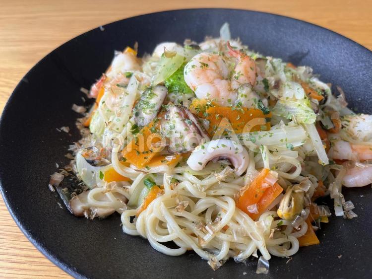 しょっつる塩焼きそば３ 焼きそば,塩焼きそば,しょっつる味の写真素材