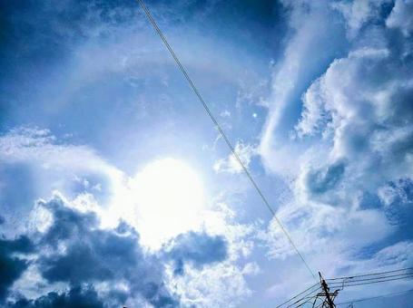 太陽とハロ 太陽とハロの写真
