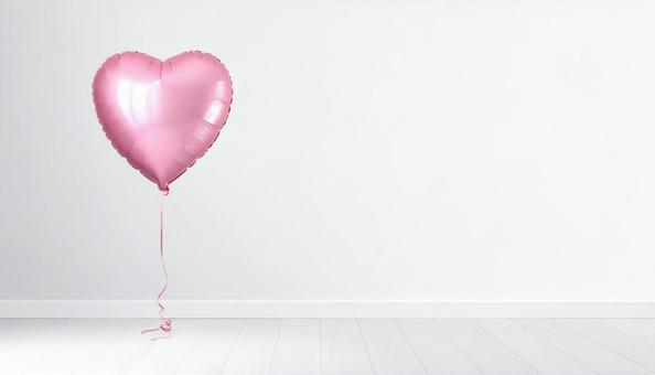 ハート型の風船 ハート型の風船の写真