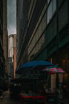 路地裏の風景（香港） 路地裏,香港,都市の写真素材