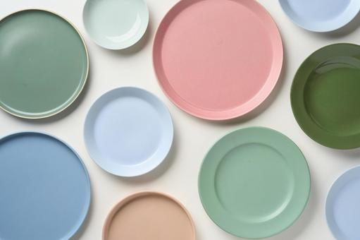 彩り豊かなお皿 彩り豊かなお皿 食器,洋食器,皿の写真素材
