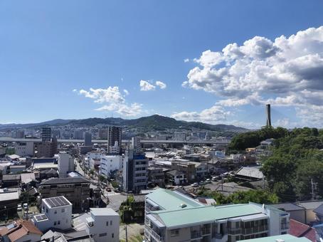 池田城跡公園から見た街並み 池田城跡公園から見た街並み 池田,大阪,池田城跡公園の写真素材