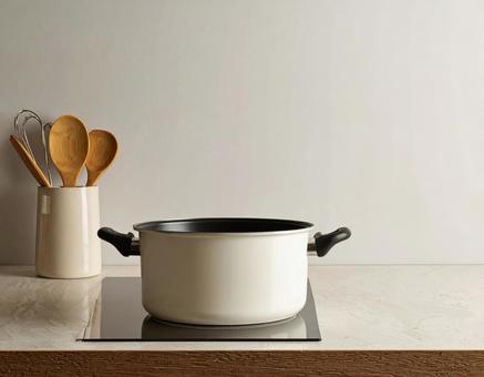 白い鍋の写真