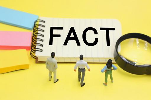 FACTの文字素材 fact,ファクト,ファクトチェックの写真素材