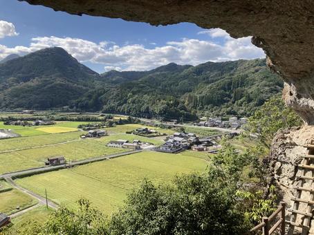 耶馬溪・古羅漢からの景色 耶馬溪,羅漢寺,大分県中津市の写真素材