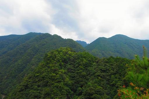 徳島県-祖谷渓展望台からの風景 徳島県-祖谷渓展望台からの風景の写真