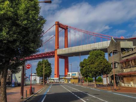 【福岡県】北九州市・若戸大橋 若戸大橋,橋,若松の写真素材