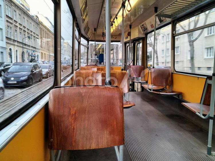 オーストリア　トラムよりウィーンの街並 トラム,鉄道,市電の写真素材