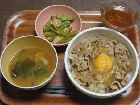 豚丼定食 豚丼定食の写真