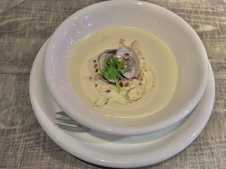 クラムチャウダー 食べ物,クラムチャウダー,食事の写真素材