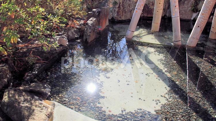 冬の葛城神社の池に映る朝日 朝日,冬,寒いの写真素材