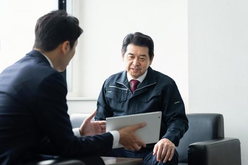 商談 商談 営業,商談,取引の写真素材