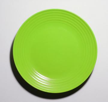 皿_フレッシュグリーン 皿,フレッシュ,明るいの写真素材