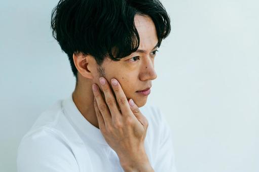 男性のポートレート 美容,メンズビューティー,メンズエステの写真素材