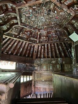 さざえ堂 さざえ堂,旧正宗寺三匝堂,国指定重要文化財の写真素材