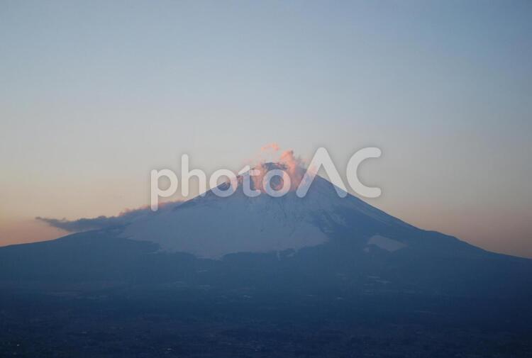 富士山と日の出3 日の出,富士山,初日の出の写真素材