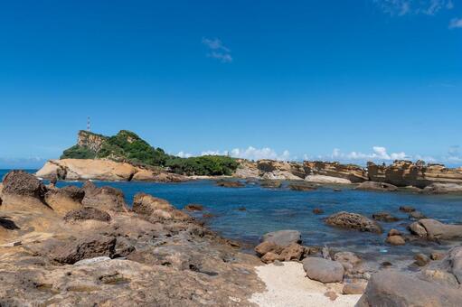 野柳観光 野柳,台湾,台北の写真素材
