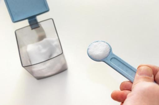 小さじ一杯の塩 塩,スプーン,小さじの写真素材