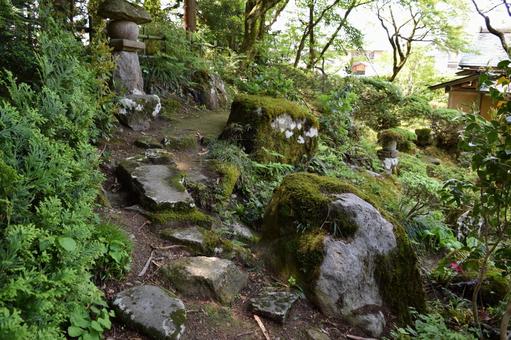玉川寺庭園 国指定文化財 山形県鶴岡市 玉川寺庭園,玉川寺,ぎょくせんじの写真素材