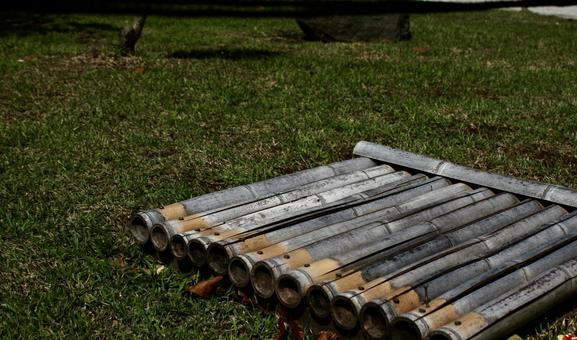 竹の板 竹の板 竹,竹筒,板の写真素材