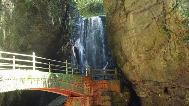 Photo, nakatsu valley, waterfall, valley, 