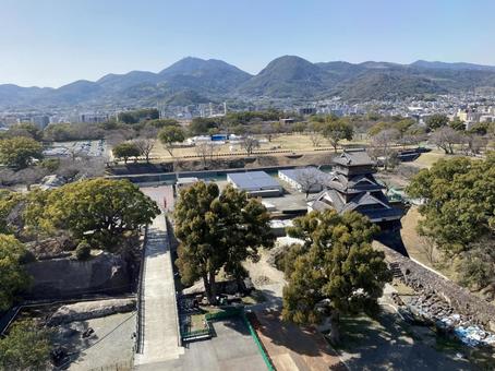 熊本城 熊本城 熊本,熊本城,景色の写真素材