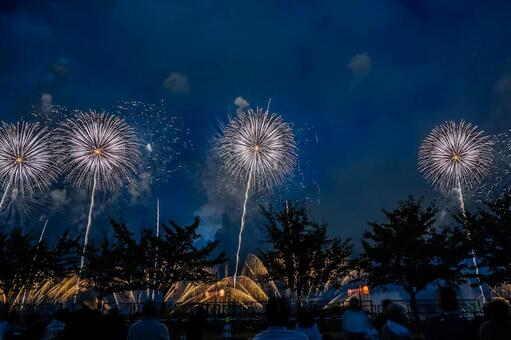 長岡まつり大花火大会 長岡まつり,大花火大会,花火の写真素材