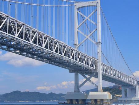 大鳴門橋 大鳴門橋 海,背景,橋の写真素材