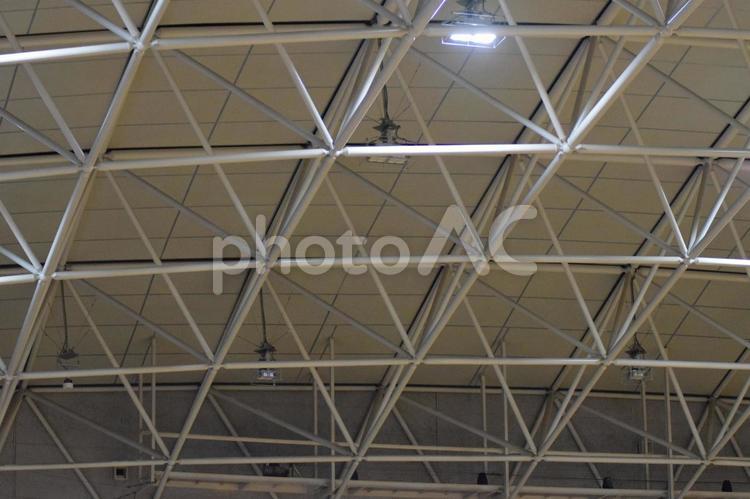 体育館の天井 体育館,小学校の写真素材