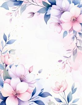 花 背景 エレガント 水彩 花 背景 エレガント 水彩の写真