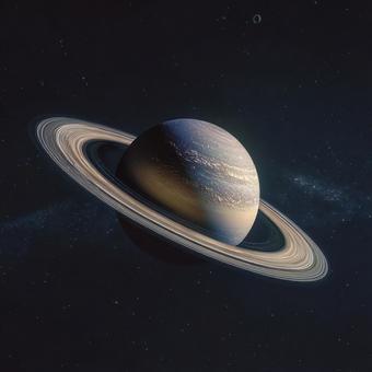 遥か彼方の宇宙、土星の荘厳な姿 遥か彼方の宇宙、土星の荘厳な姿の写真
