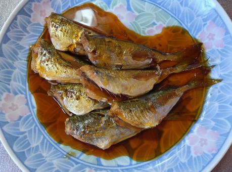小アジの煮付け 小アジの煮付け アジ,小アジ,煮付けの写真素材