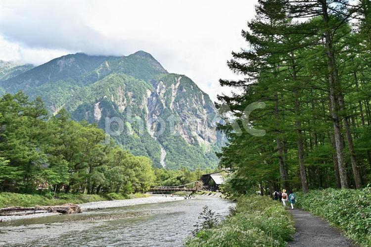 上高地　自然　風景 上高地,自然,風景の写真素材