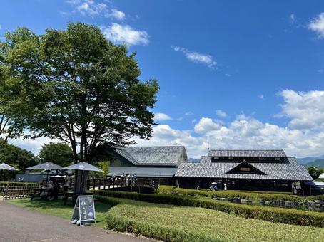 道の駅　川場田園プラザの風景 道の駅,川場田園プラザ,風景の写真素材