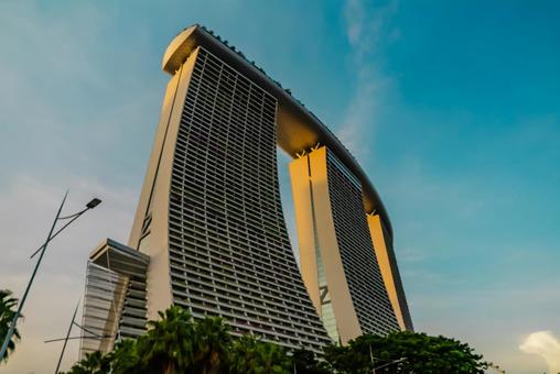 【シンガポール】マリーナベイサンズ マリーナベイサンズ,シンガポール,ベイフロントの写真素材