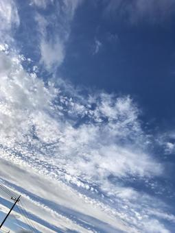 青空と雲 青空と雲の写真