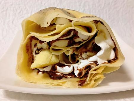 チョコバナナクレープの写真