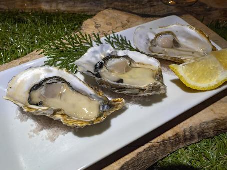 冬の海がくれた三つの恵み 冬の海がくれた三つの恵み 生牡蠣,海鮮,旬の写真素材