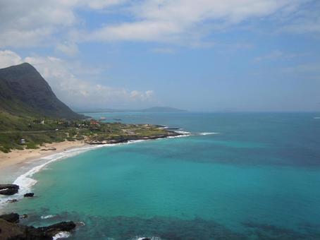 海とビーチと崖(ハワイ) 海とビーチと崖(ハワイ) 海,ビーチ,崖の写真素材