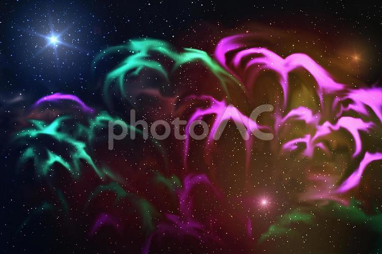 幻想的背景素材　散光星雲と深宇宙 深宇宙,宇宙,散光星雲の写真素材