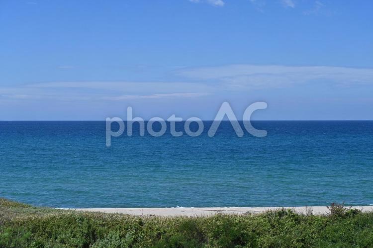 夏の島根の日本海 夏の島根の日本海,ライン,ドラマチックの写真素材
