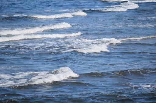 Photo, raging waves, rough wave image, rough wave scenery, 