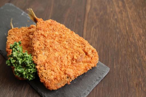 アジフライの盛り付け アジフライの盛り付け アジフライ,魚料理,揚げ物の写真素材