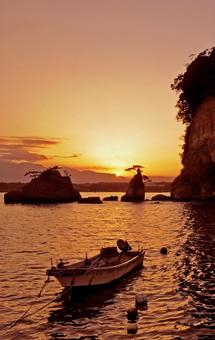 金輪島夕景16の写真