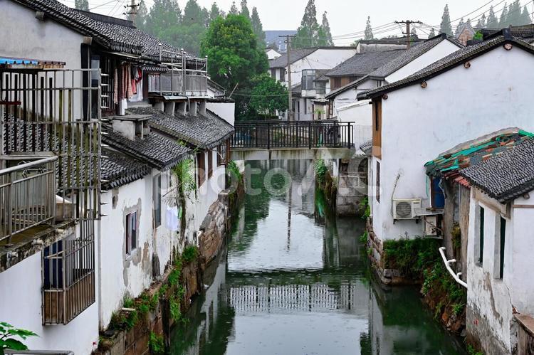 上海近郊・朱家角 朱家角,上海,古鎮の写真素材