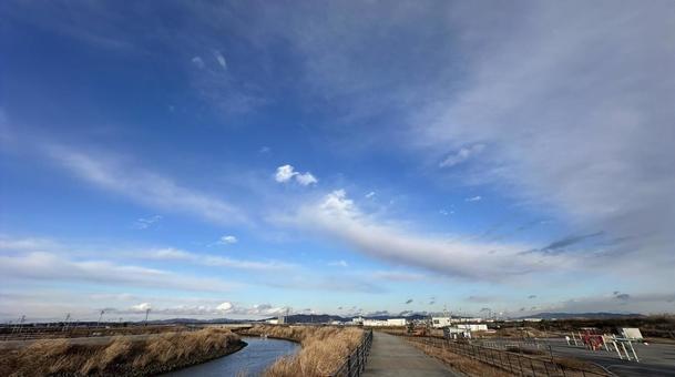 冬の空 冬の空の写真