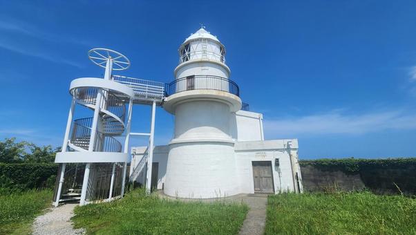 白い灯台 白い灯台 自然,和歌山県,灯台の写真素材