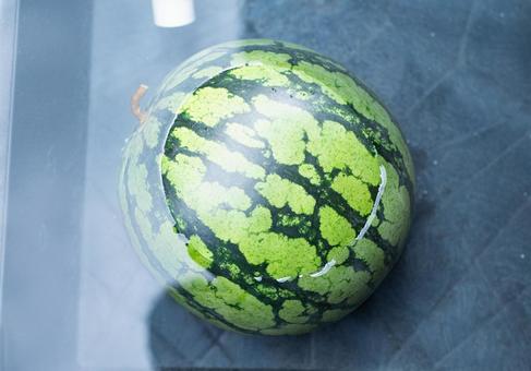 Watermelon soaked in water, JPG